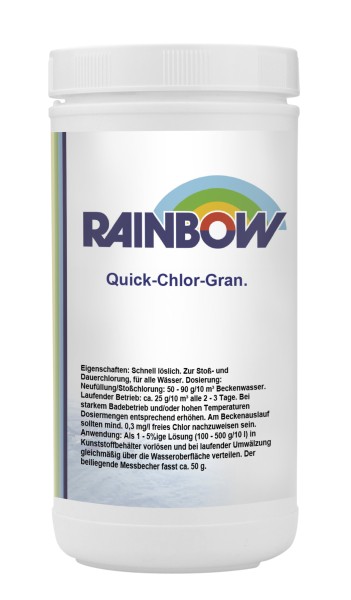 1kg Dose Rainbow Quick-Chlor-Granulat
